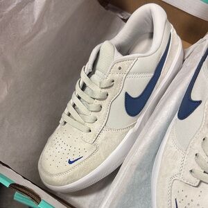 Nike Off-White and Navy Sneakers